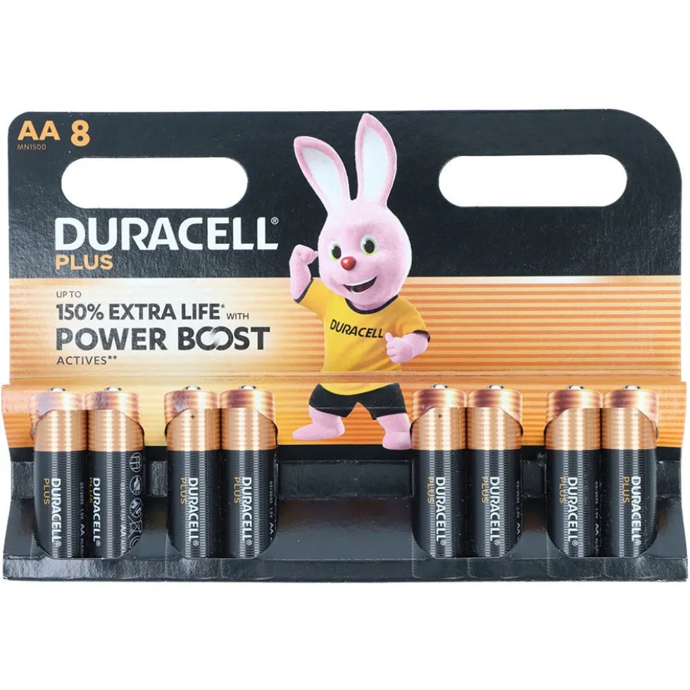 Duracell Plus Powerboost Batterie Alcaline AA 8 Pezzi