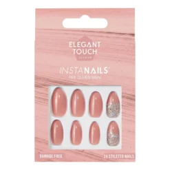 Elegant Touch Unghie Finte Preincollate Stiletto Girl Talk 24 Pezzi