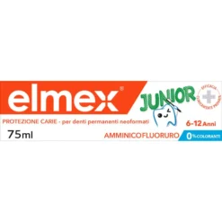 Elmex Dentifricio Junior Bimbi, Bambini 6-12 Anni 75 ml