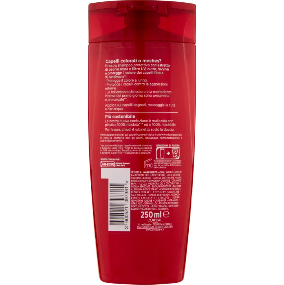 Elvive Color Vive Shampoo 2in1 Protezione Colore 250 ml