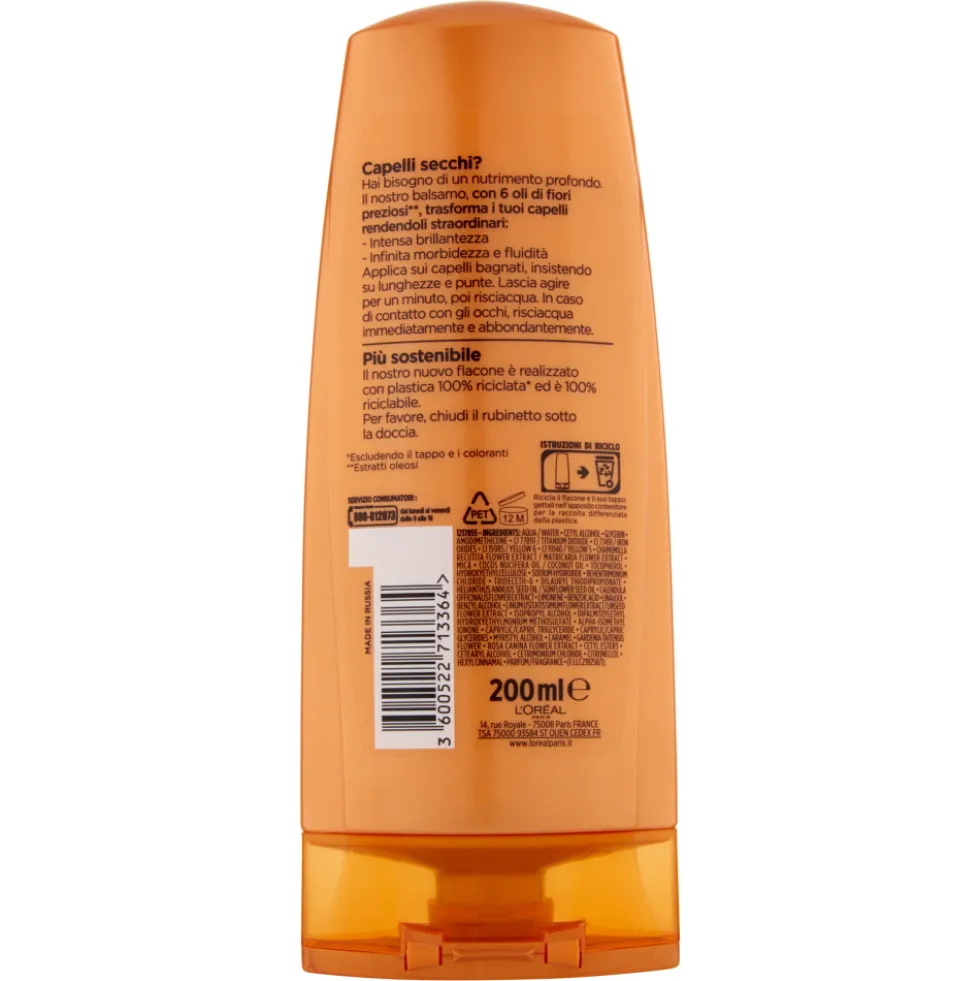 Elvive Olio Straordinario Balsamo Nutriente 200 ml