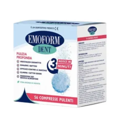 Emoform Dent Compresse Effervescenti per la Pulizia della Dentiera 54 Pezzi