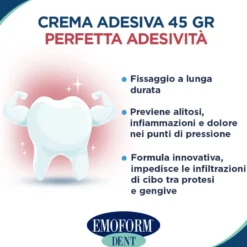 Emoform Dent, Crema Adesiva per Protesi 45 g
