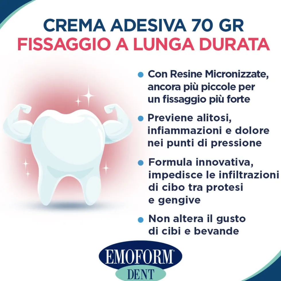 Emoform Dent Forte Crema Adesiva per Protesi 70 gr