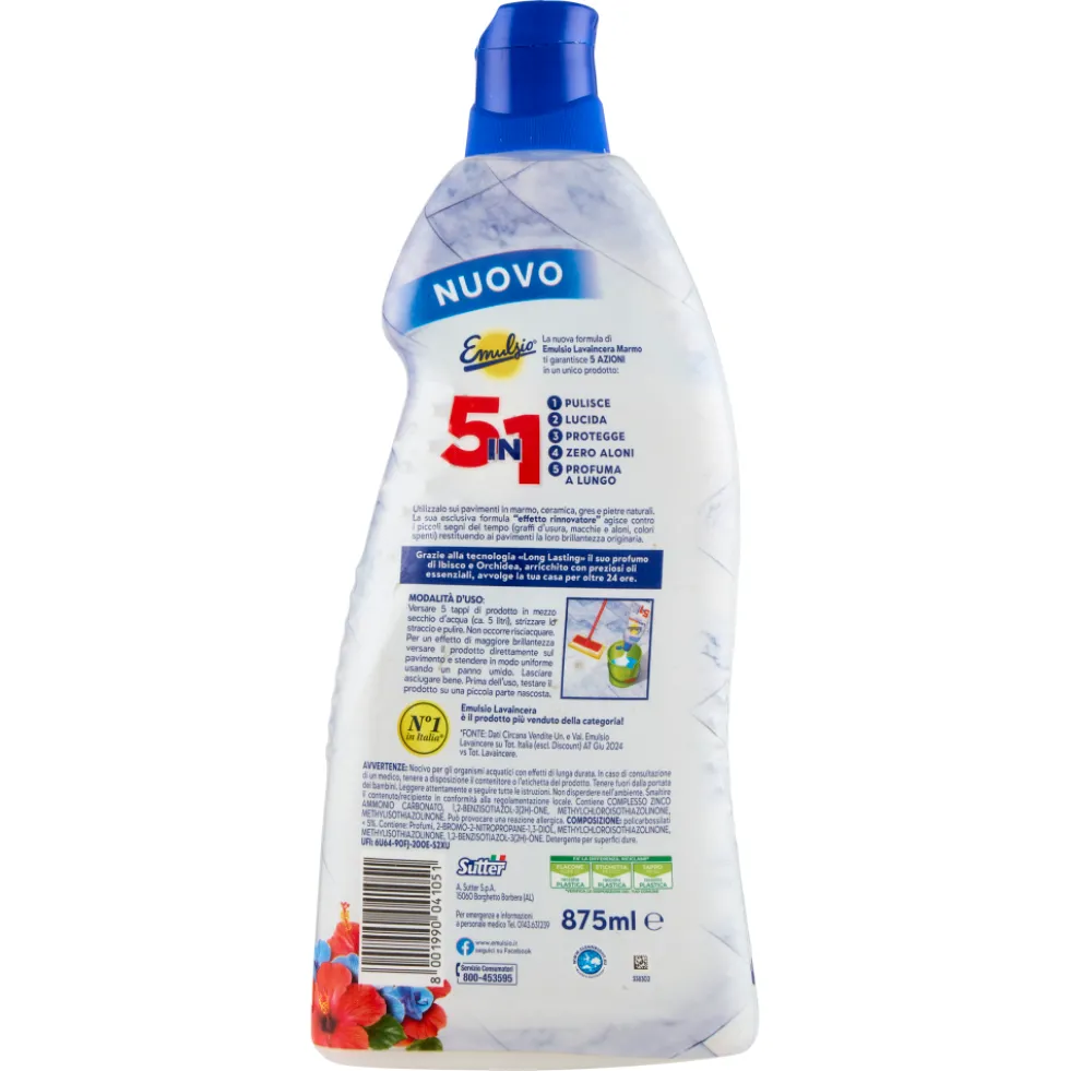 Emulsio LavaIncera Marmo 5in1 Ibisco e Orchidea 875 ml