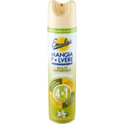 Emulsio Mangia Polvere l'Antistatico Multi Superficie 4 in 1 Vaniglia e Tè Bianco 300 ml
