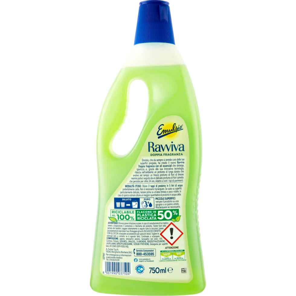 Emulsio Ravviva Doppia Fragranza Igienizzante 750ml