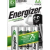 Energizer Batterie Ricaricabili AA 4 Pezzi