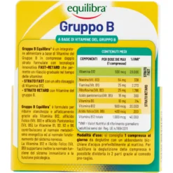 Equilibra Gruppo B a Base di Vitamine del Gruppo B 30 Compresse