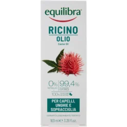 Equilibra Ricino Olio per Capelli, Unghie e Sopracciglia 100 ml