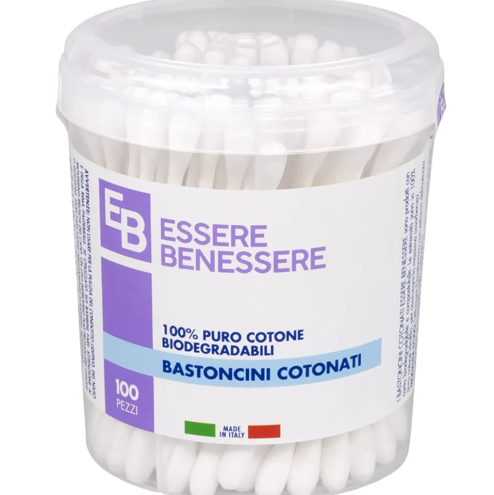 Essere Benessere Bastoncini Cotonati 100 Pezzi