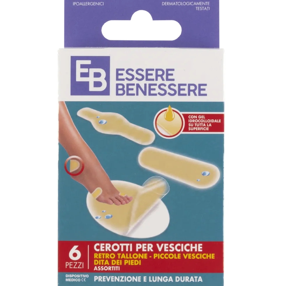 Essere Benessere Cerotti Vesciche 3 Formati 6pz