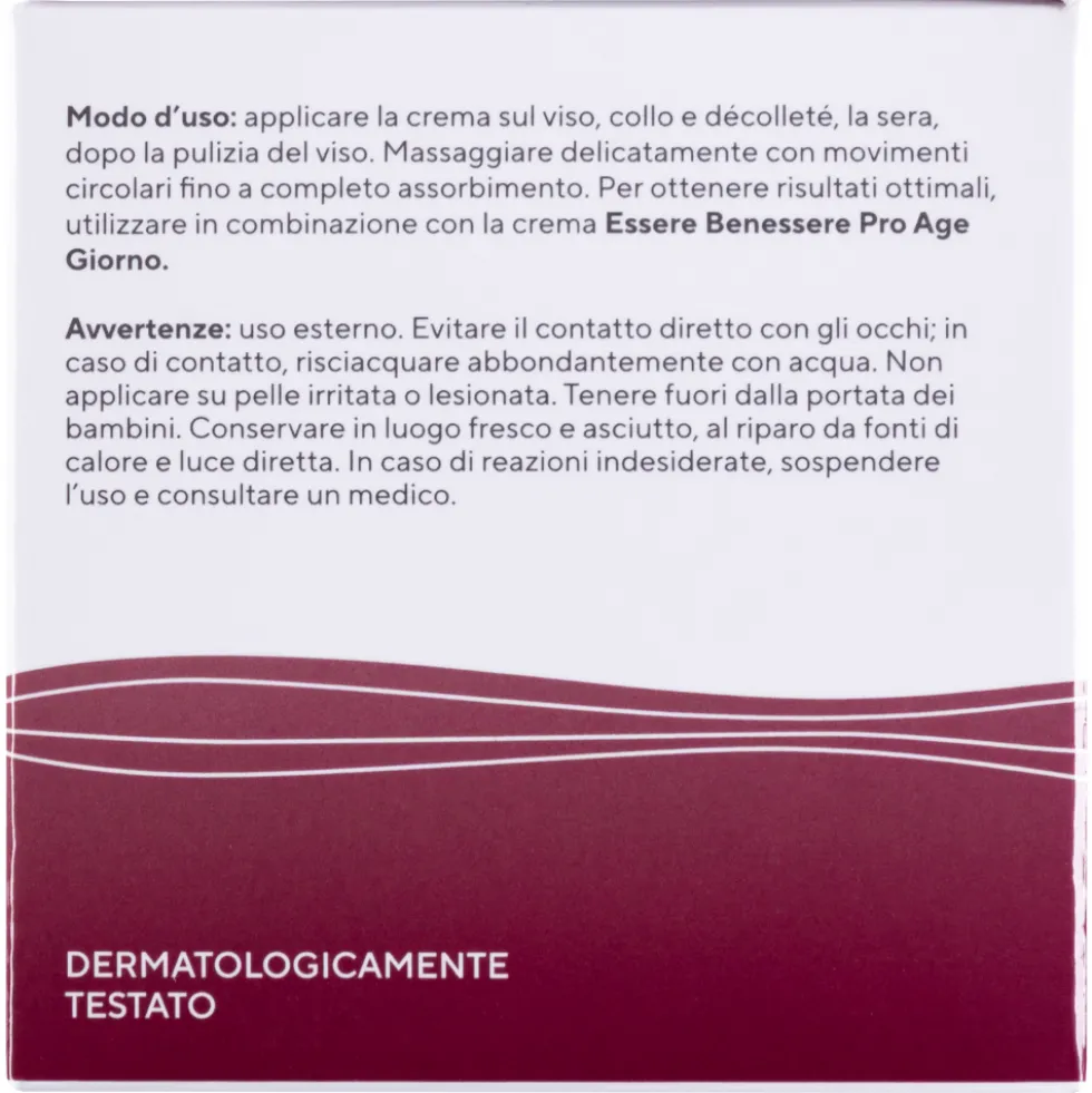 Essere Benessere Crema Viso Pro Age Notte 50 ml