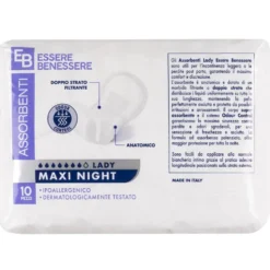 Essere Benessere Lady Assorbenti Maxi Night 10 Pezzi