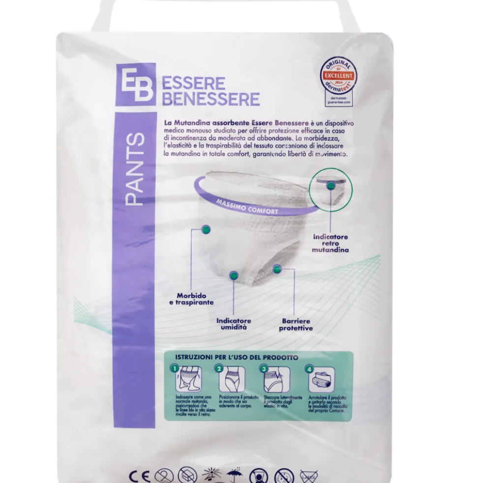 Essere Benessere Mutandina Assorbente Taglia L 8 Pezzi