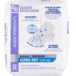 Essere Benessere Ultra Dry con Ali 12 Assorbenti