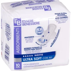 Essere Benessere Ultra Soft con Ali Notte 10 Assorbenti