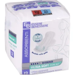 Essere Benessere Ultra Soft con Ali 12 Assorbenti