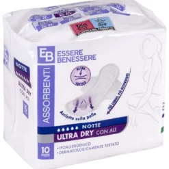 Essere Bessere Ultra Dry con Ali Notte 10 Assorbenti