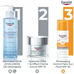 Eucerin Hyaluron-Filler + 3x Effect Crema Giorno SPF 15 Pelle Secca 50 ml