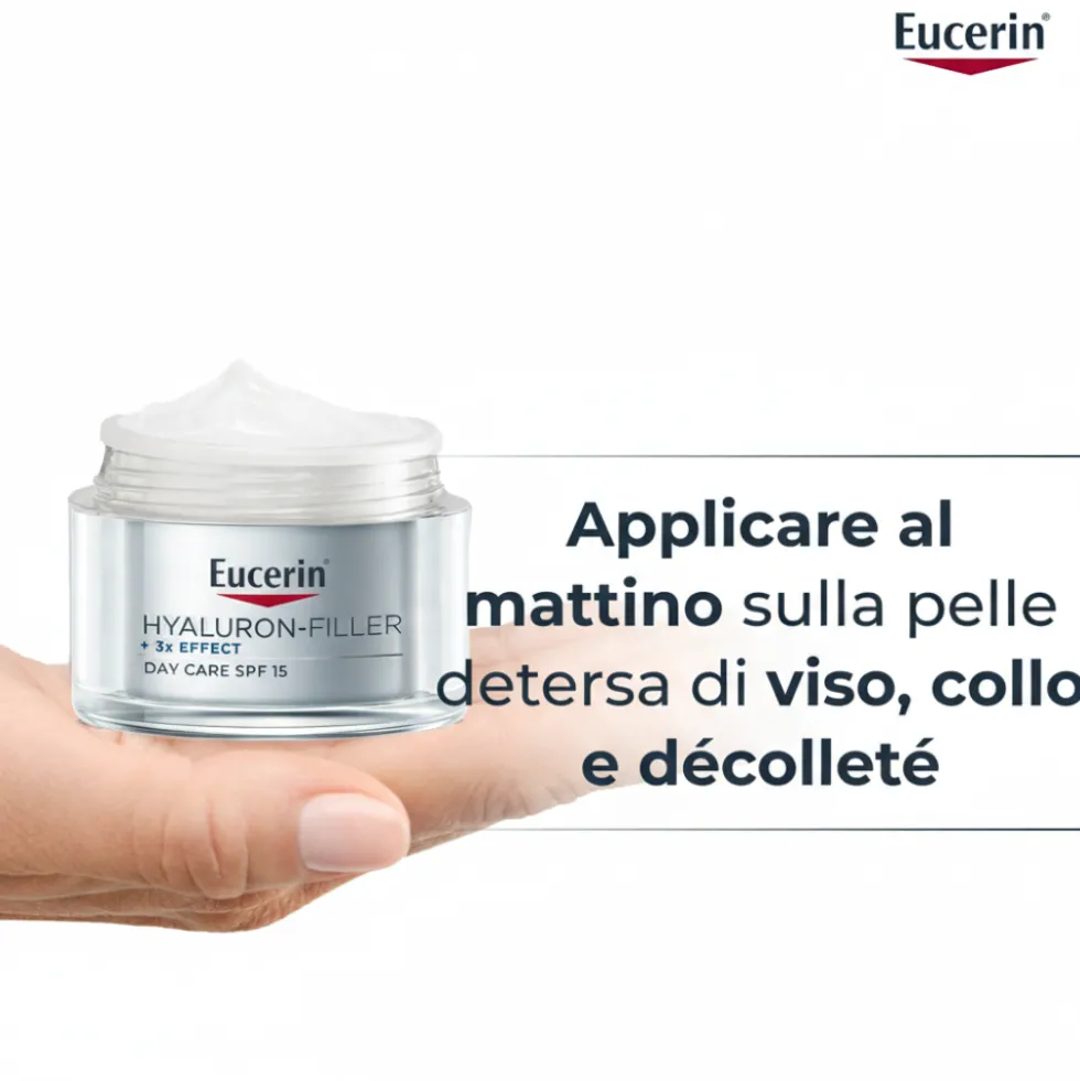 Eucerin Hyaluron-Filler + 3x Effect Crema Giorno SPF 15 Pelle Secca 50 ml