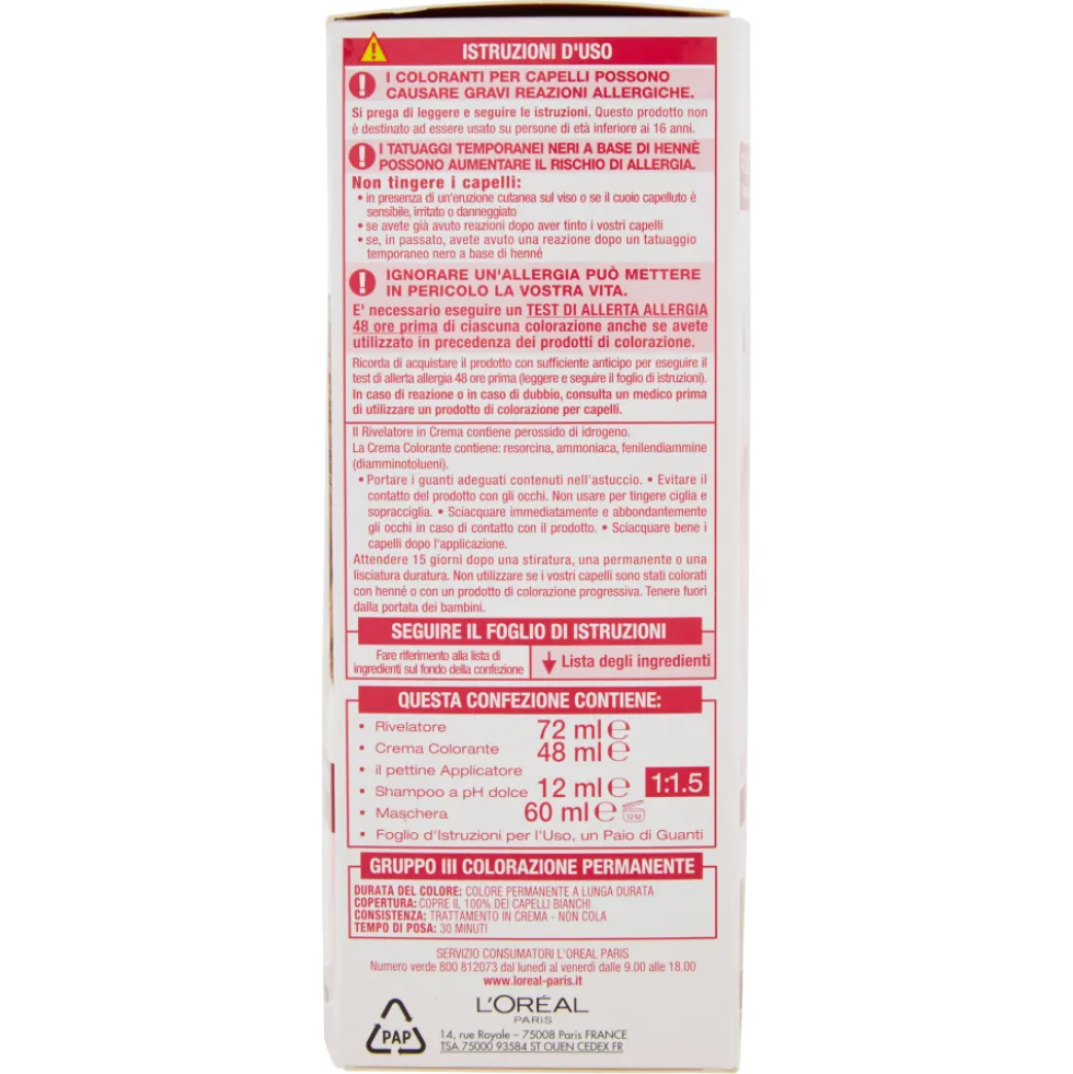 Excellence Crema Colorante Biondo Scuro Dorato N.6.30