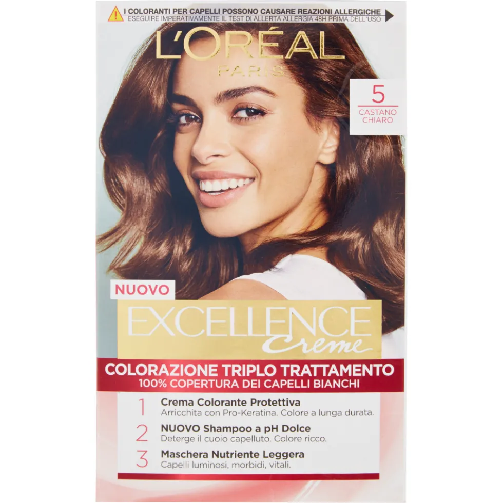 Excellence Crema Colorante Castano Chiaro N.5