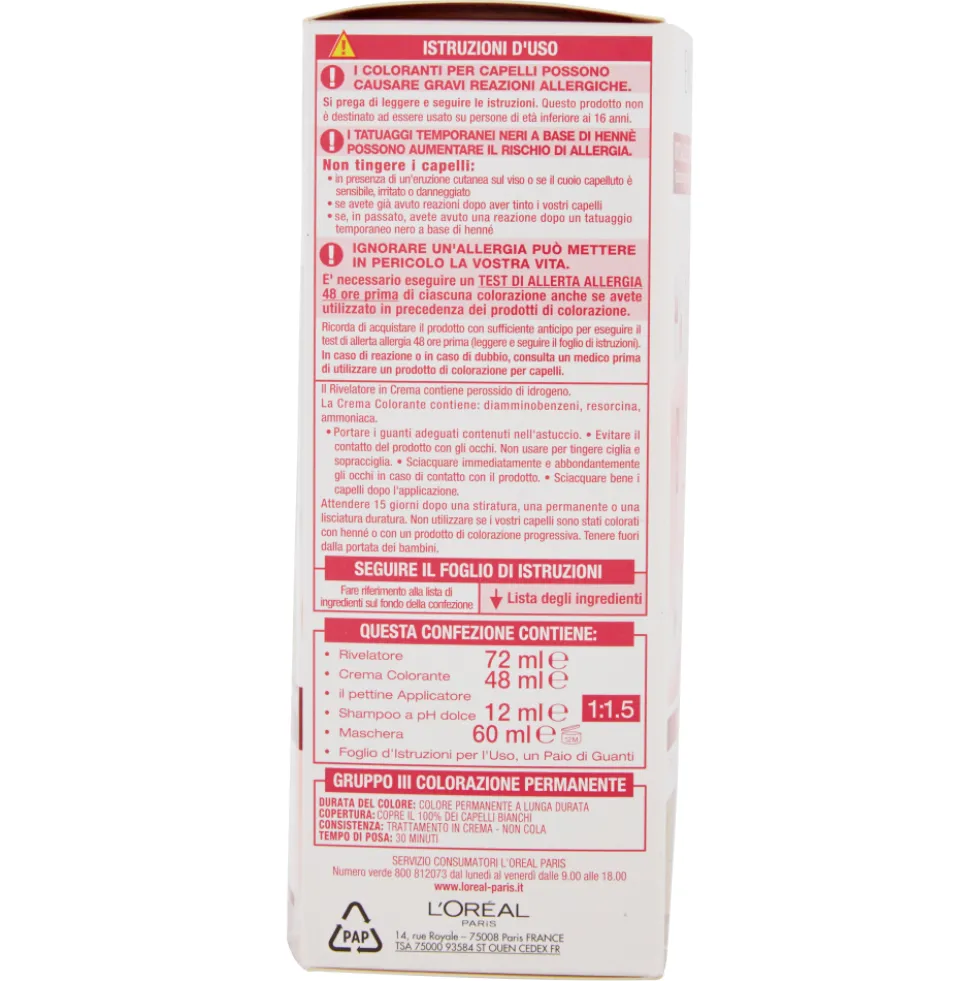 Excellence Crema Colorante Castano Mogano Ramato N.4.54