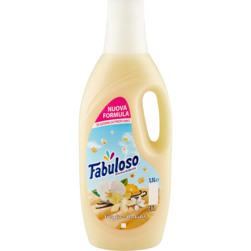 Fabuloso Ammorbidente Diluito Vaniglia e Orchidea 21 Lavaggi 1500ml