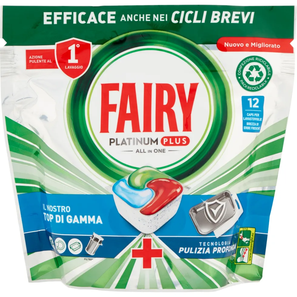 Fairy Platinum Plus 12 Capsule Lavastoviglie