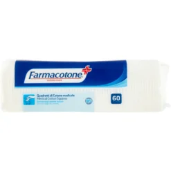 Farmacotone Quadrotti di Cotone Medicale 75x75mm 60 Pezzi