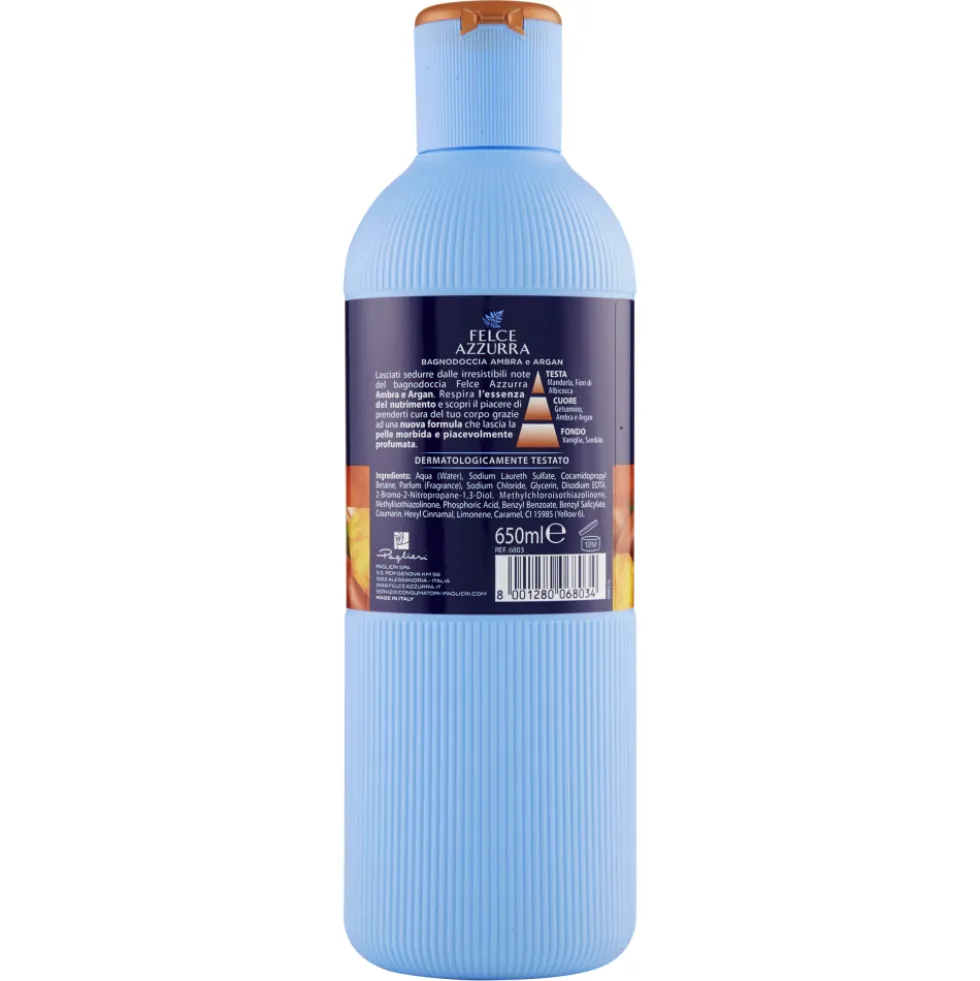 Felce Azzurra Ambra e Argan Bagnodoccia 650 ml