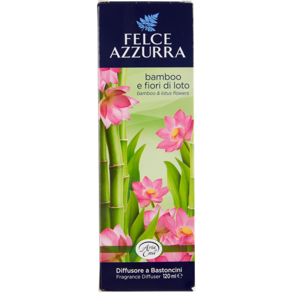 Felce Azzurra Aria di Casa Bamboo e Fiori di Loto Diffusore a Bastoncini 120ml