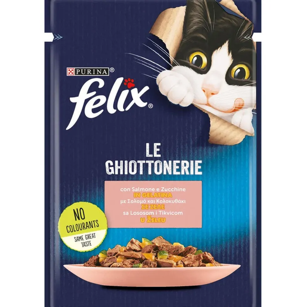 Felix Le Ghiottonerie Cat Adult con Salmone e Zucchine 85 gr