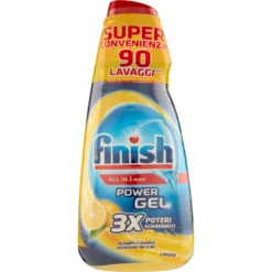 Finish Power Gel Lemon 3 x 30 Lavaggi Gel Lavastoviglie 3 x 600 ml