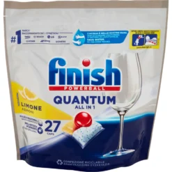 Finish Quantum All In One Lavastoviglie 27 Lavaggi