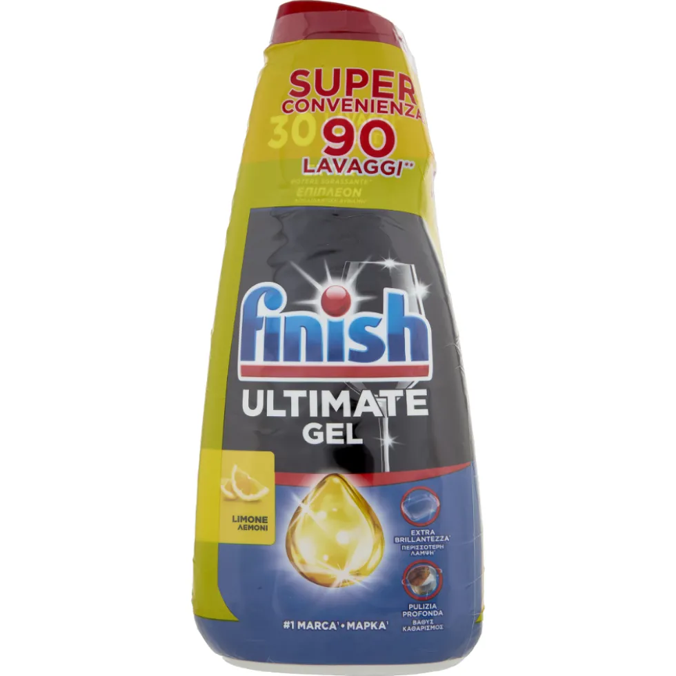 Finish Ultimate Gel Lavastoviglie Limone 3 x 30 lavaggi