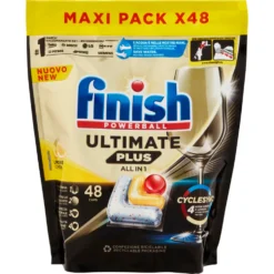 Finish Ultimate Plus All In One Lemon 48 Capsule Lavastoviglie
