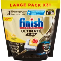 Finish Ultimate Plus All In One Limone Lavastoviglie 31 Caps