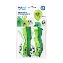 Football Pastel Balloons 6 Pezzi