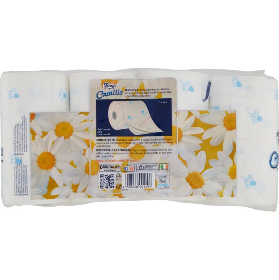 Foxy Camilla Carta Igienica 8 Rotoli Profumata