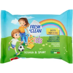 Fresh & Clean Kids Salviettine Igienizzanti Senza Alcool 20 Pezzi
