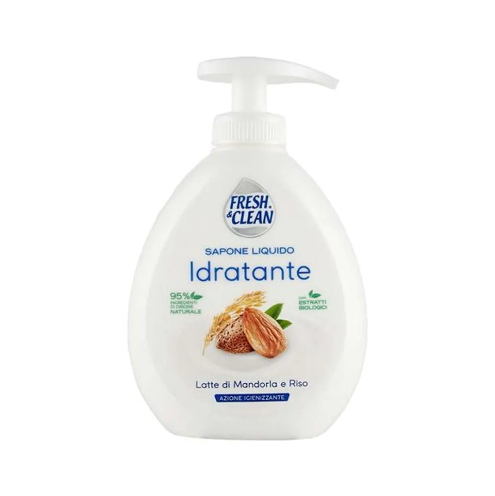 Fresh & Clean Sapone Liquido Igienizzante con Crema Mani e Glicerina 300 ml Assortiti