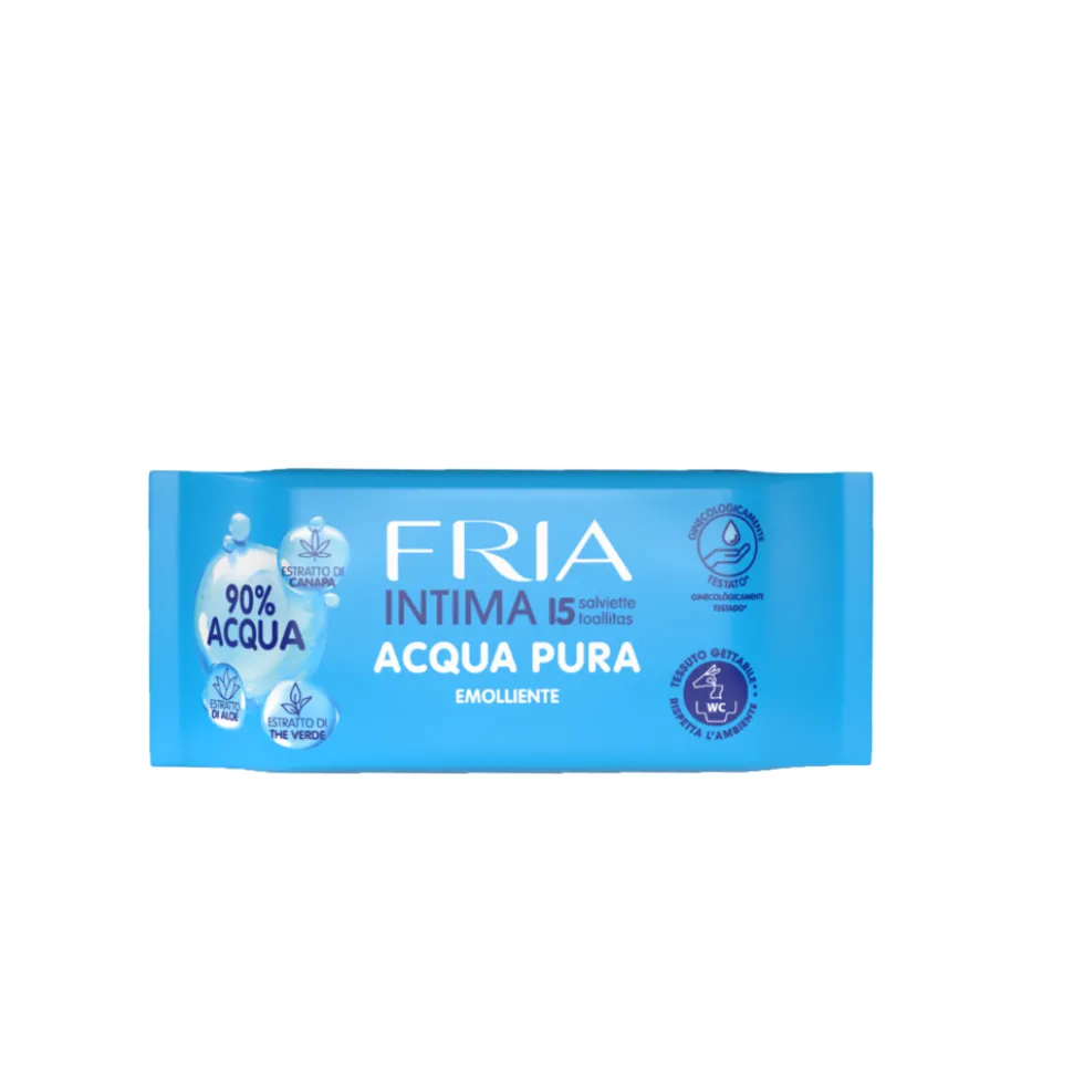 Fria Salviette Intime Acqua Pura 15 Pezzi