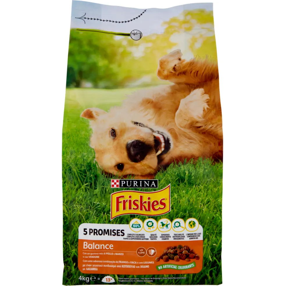 Friskies Dog Adult Vitafit Balance con Pollo e Verdure 4 kg