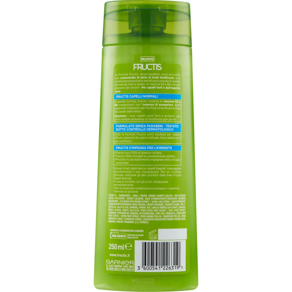 Fructis Capelli Normali Shampoo 250 ml