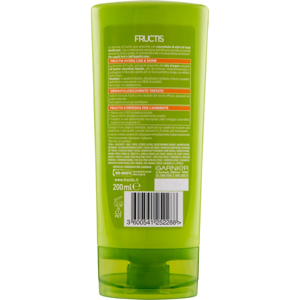 Fructis Hydra Liss&Shine Balsamo 200 ml