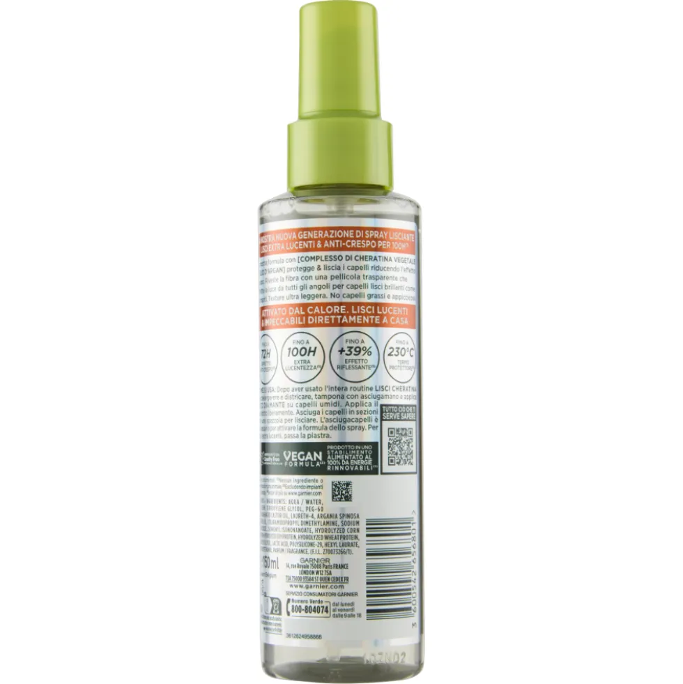 Garnier Fructis Lisci Diamante Spray Lisciante Illuminante 150 ml