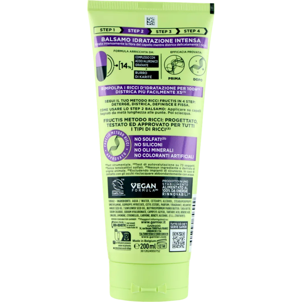 Garnier Fructis Metodo Ricci Step 2 Balsamo 200 ml