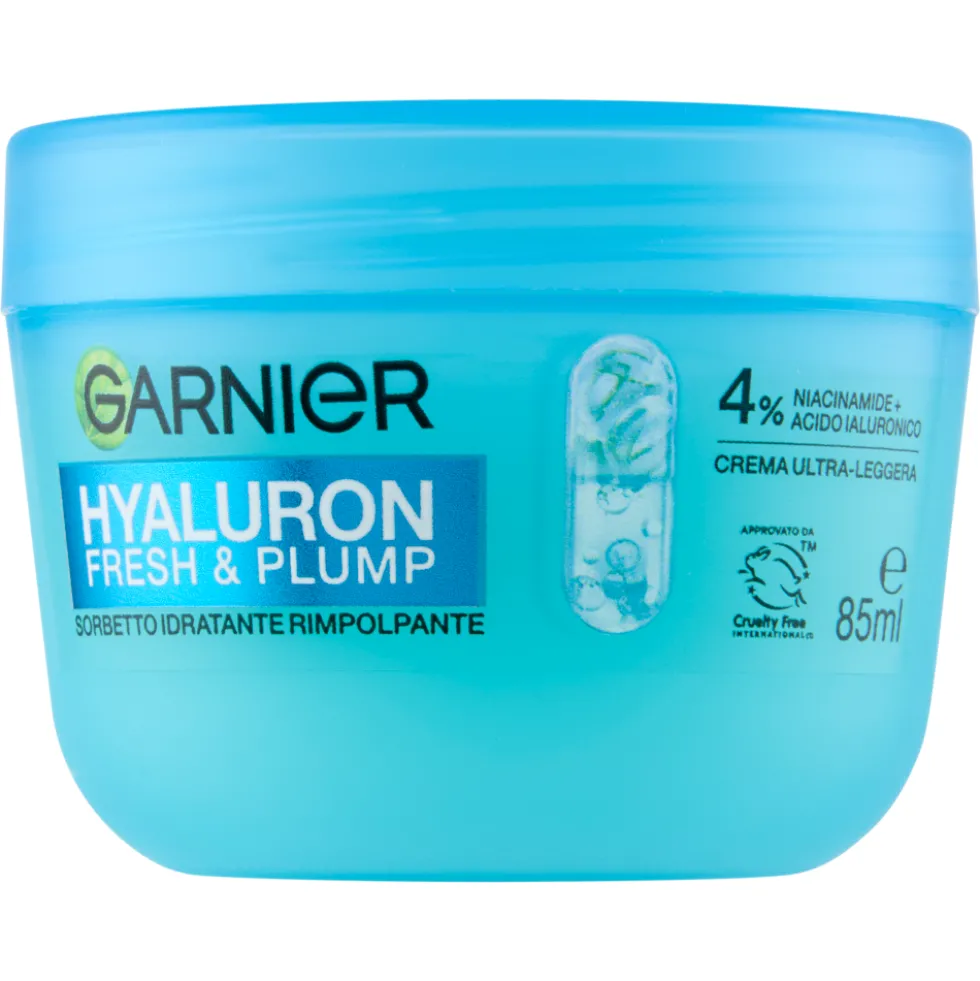 Garnier Hyaluron Fresh & Plump Sorbetto Idratante Rimpolpante 85 ml